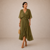 Matilda - V Neck Midi Dress