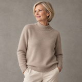 Rosamund - Soft Knit Mock Neck Jumper