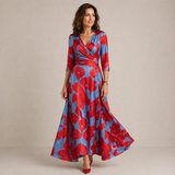 Ffion - Floral Wrap Maxi Dress