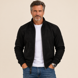 Cole - Faux Suede Bomber Jacket