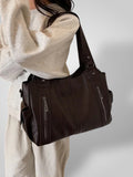 Harriet - Slouchy Faux Leather Shoulder Bag