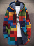 Ottilie - Colourful Patchwork Hooded Zip-Through Jacket