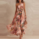 Eloise - One-Shoulder Floral Maxi Dress
