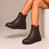 Isobel - Zip-Front Ankle Boots