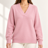 Cordelia - Soft Knit Relaxed V-Neck Jumper