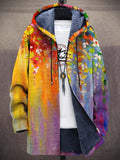 Iona - Plush-Lined Hooded Print Jacket