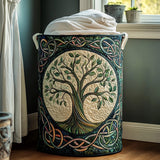 Imogen - Quilted Tree Of Life Laundry Basket