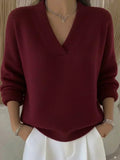 Matilda - Relaxed V-Neck Knitted Jumper