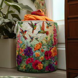 Norah - Quilted Hummingbird Laundry Basket