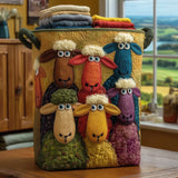 Iona - Quilted Sheep Laundry Basket