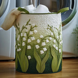 Flora - Quilted Floral Laundry Basket