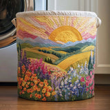 Penelope - Quilted Sunrise Meadow Laundry Basket