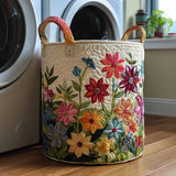 Willow - Floral Quilted Laundry Basket