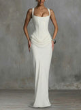 Verity - Square Neck Corset Maxi Dress