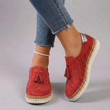 Felicity - Perforated Suede-Effect Comfort Loafers