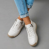 Seren - Cushioned Zip-Up Comfort Trainers
