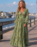 Rosie - Floral Print Flowing Maxi Dress
