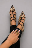 Romilly - Leopard Print Ankle Strap Heels