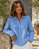 Maisie - Relaxed Knit Button-Down Cardigan
