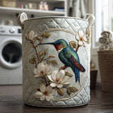 Daphne - Quilted Hummingbird Laundry Basket