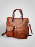 Romilly - Vintage-Style Multi-Pocket Tote Bag