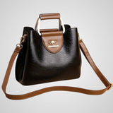 Tabitha - Two-Tone Faux Leather Handbag