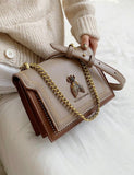 Elsabeth - Structured Chain Strap Shoulder Bag