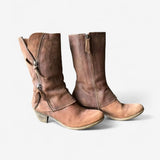Matilda - Mid Calf Heeled Boots