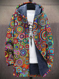 Astrid - Circle Print Hooded Jacket