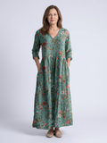 Eleri - Floral Green Maxi Dress