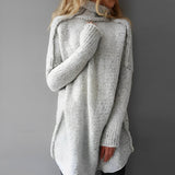 Florence - Relaxed Polo Neck Knit Jumper