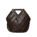 Ottilie - Woven Triangle Handle Handbag