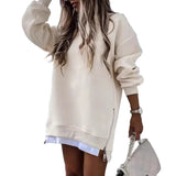 Poppy - Oversized Zip-Hem Sweatshirt Dress