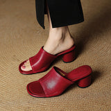 Carys - Block Heel Mules