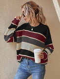 Gemma - Striped Round Neck Jumper