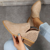 Harriet - Cut-Out Detail Ankle Boots
