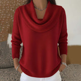 Eloise - Draped Cowl Neck Jumper