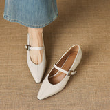 Cora - Pointed Toe Mary Jane Flats