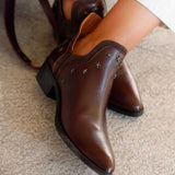 Willow - Star-Studded Western Ankle Boots
