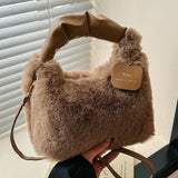 Primrose - Plush Faux Fur Shoulder Bag