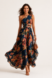 Sienna - One Shoulder Floral Maxi Dress