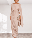 Cordelia - Draped Pleated Maxi Dress