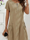 MARIELLA | Summer Dress with an Elegant Zip, Practical Pockets and Everyday Comfort