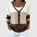 Evelyn - Soft Knit Button-Front Cardigan Jacket