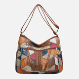 Genevieve - Patchwork Print Shoulder Bag