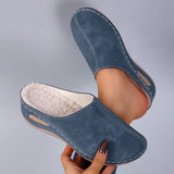 Bryony - Cosy Faux Suede Backless Mules