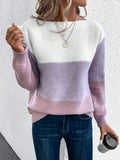 Eloise - Colour Block Knit Jumper