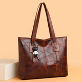 Vivienne - Vintage-Effect Shoulder Tote Bag