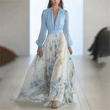 Arabella - Floral Print Long Sleeve Maxi Dress
