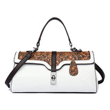 Genevieve - Floral Embossed Structured Handbag